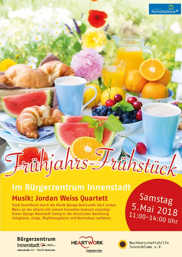 Plakat Frühjahrsfrühstück