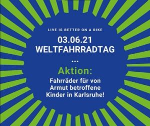 Weltfahrradtag 3.6.21 - Spendenaktion