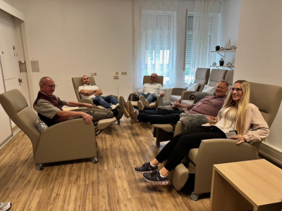 Pfinztaler Buergermeisterin Nicola Bodner besucht mit Gemeinderat AWO Seniorenzentrum Berghausen 6 AWO Karlsruhe