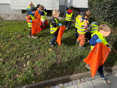 Kita les petits amis Nachbarschaft vom Muell befreien AWO Karlsruhe