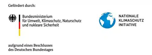 Logos BM Umwelt Naturschutz nukleare Sicherheit und Nationale Klimaschutzinitiative AWO Karlsruhe